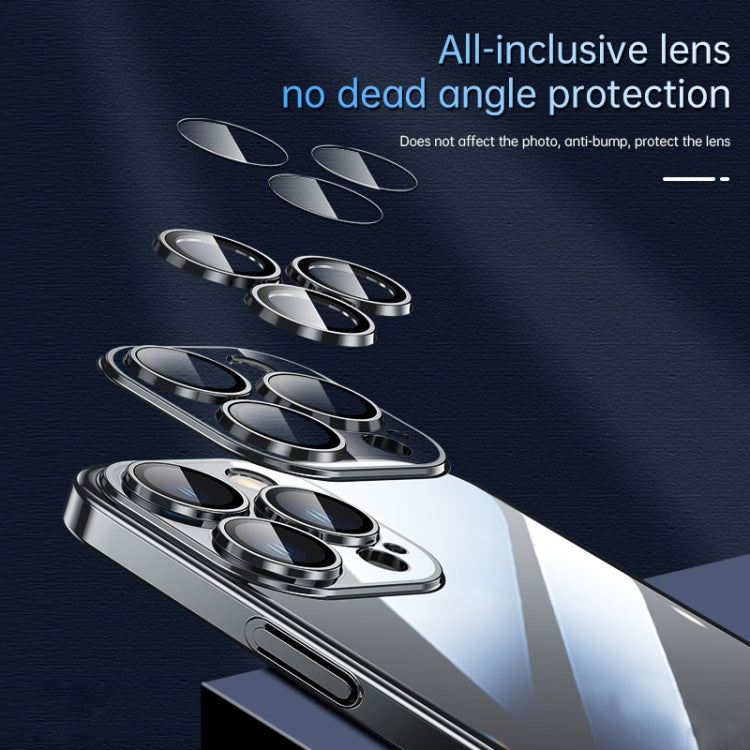 For iPhone 13 Pro Max SULADA JINGJIA Series Lens Protector PC Phone Case (Silver)