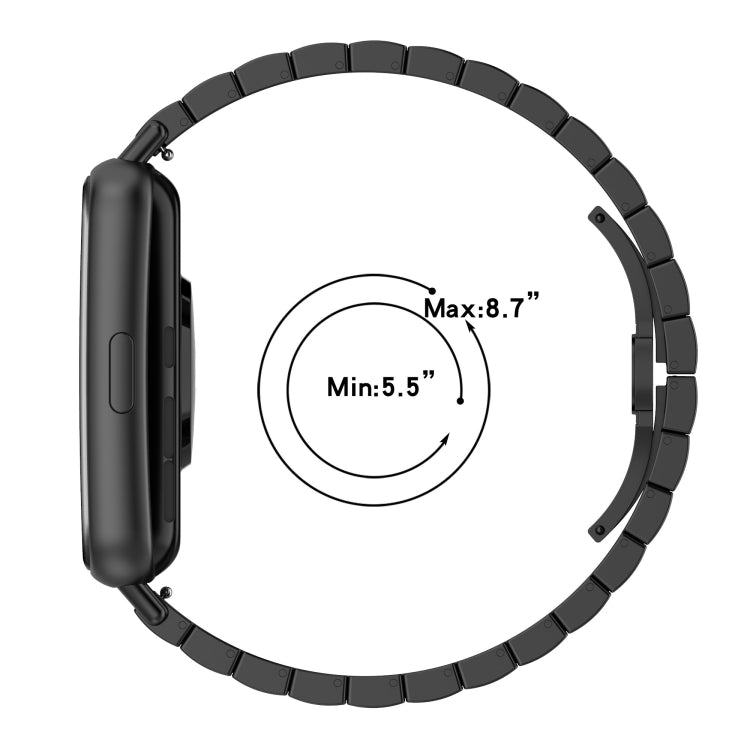 For Huawei Watch Fit 2 One-bead Metal Stainless Steel Watch Band(Silver) - Watch Bands by PMC Jewellery | Online Shopping South Africa | PMC Jewellery | Buy Now Pay Later Mobicred