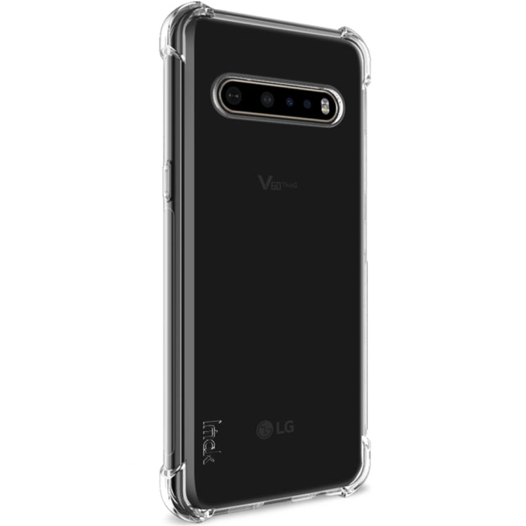 For LG V60 ThinQ 5G IMAK All-inclusive Shockproof Airbag TPU Protective Case, with Screen Protector(Transparent)