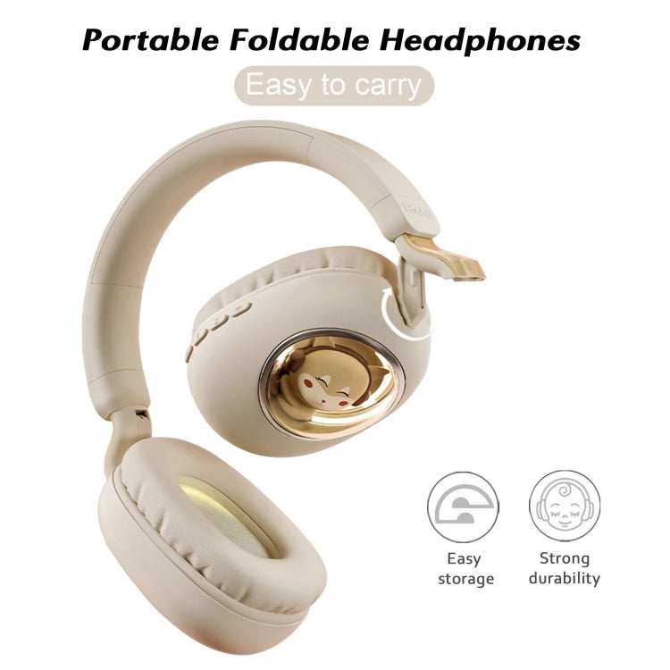 B4 RGB Cartoon Stereo Headset Wireless Bluetooth Headphones(Cat)