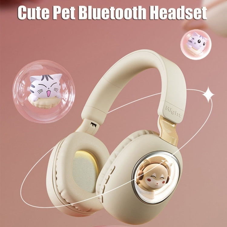 B4 RGB Cartoon Stereo Headset Wireless Bluetooth Headphones(Cat)