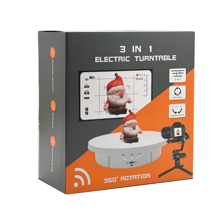 3 in 1 Electric Rotating Display Stand Turntable(Black) - free shipping - PMC TechLife - Order now!