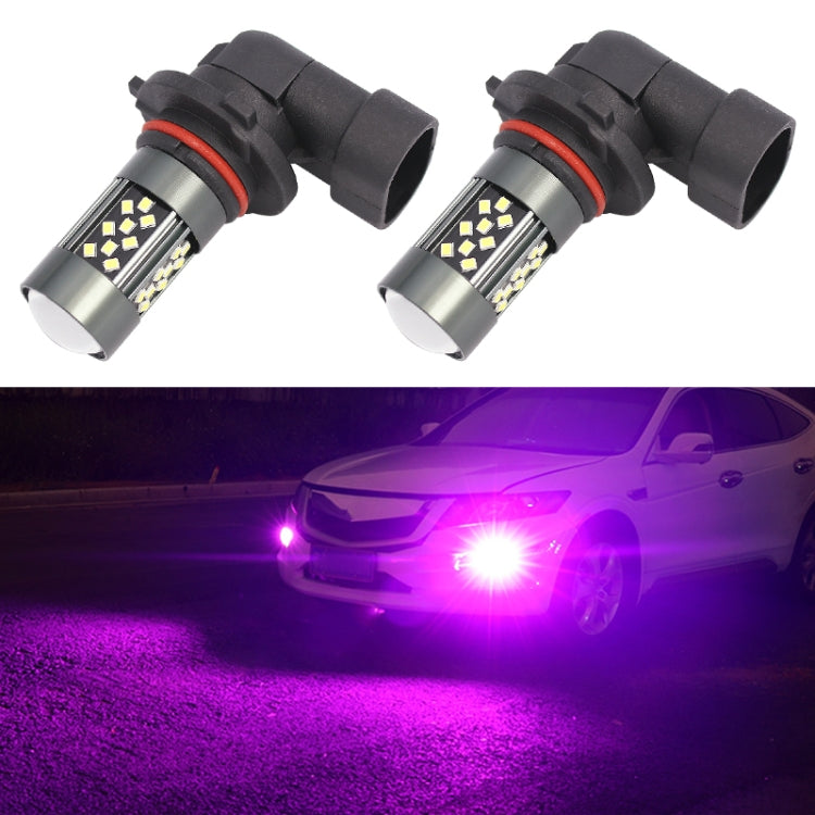 1 Pair 9005 12V 7W Strobe Car LED Fog Light(Pink Light)