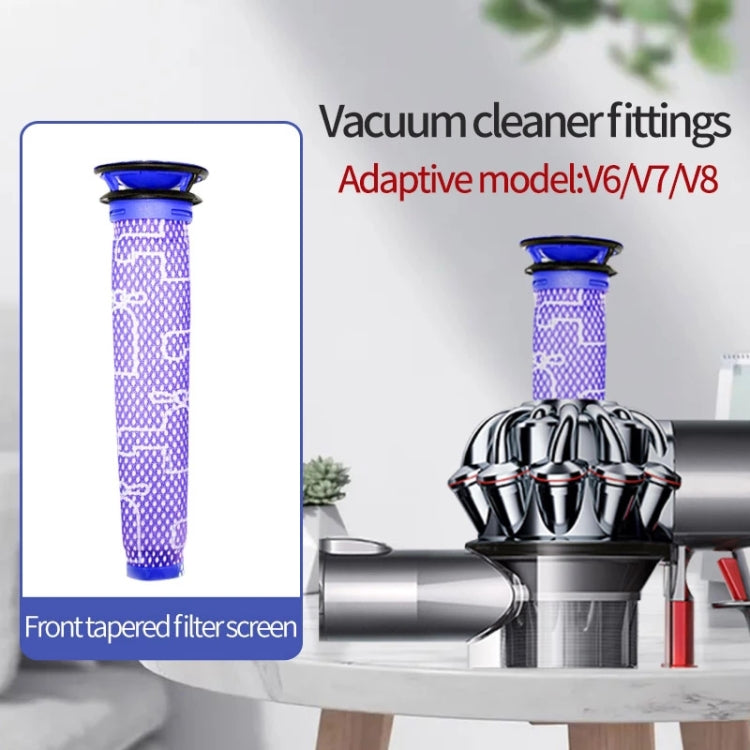 2 PCS Vacuum Cleaner Screen Post Filter Pre-filter For Dyson V7 / V8 / V6
