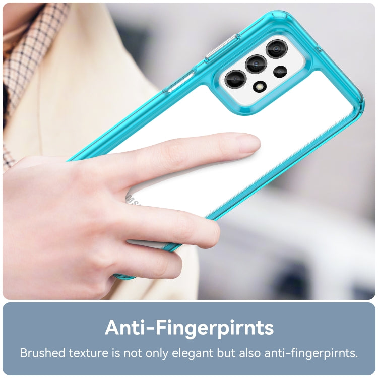 For Samsung Galaxy A23 5G Colorful Series Acrylic + TPU Phone Case(Transparent Blue) - free shipping - PMC TechLife - Order now!