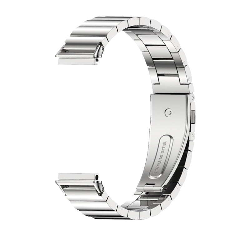For Huawei Band 7 / 7 NFC Mijobs Bamboo Stainless Steel Metal Watch Band(Silver)
