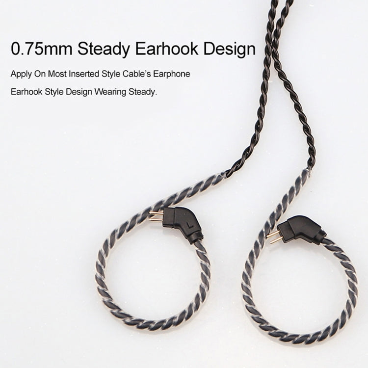 CVJ-V1 1.25m Oxygen-free Copper Silver Plated Upgrade Cable For 0.75mm Earphones, With Mic - Cable & Splitter by CVJ | Online Shopping South Africa | PMC TechLife | Buy Now Pay Later Mobicred