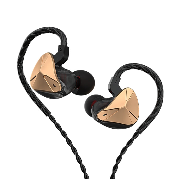 CVJ Demon Double Dynamic Coil HiFi Music Wired Earphone No Mic(Gold) - free shipping - PMC Jewellery - Order now!