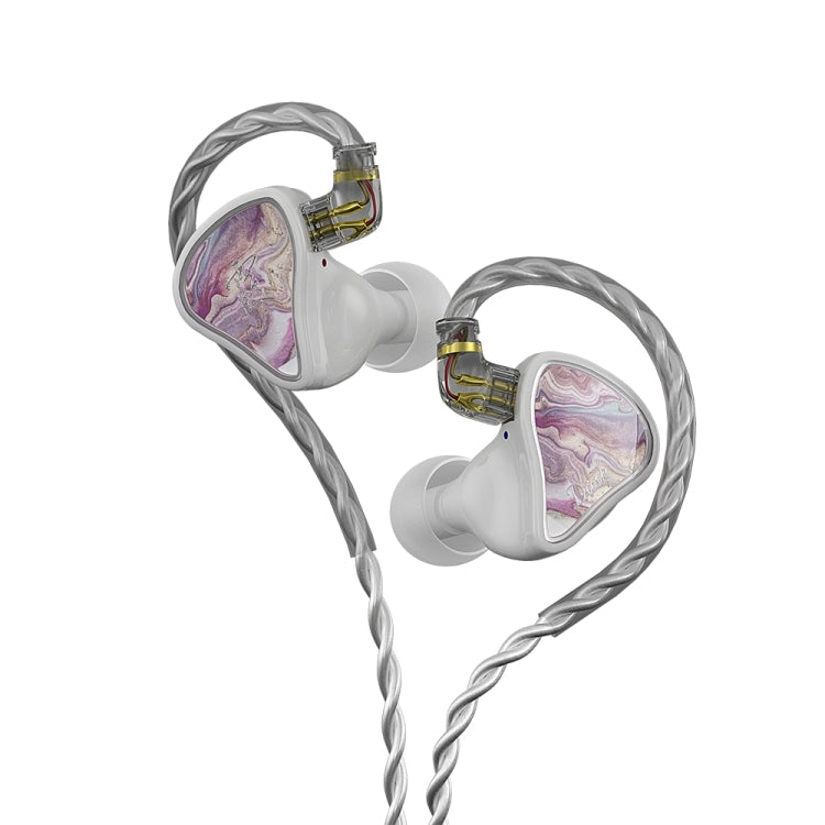 CVJ Hybrid Technology HiFi Music Wired Earphone No Mic(Rosy) - free shipping - PMC Jewellery - Order now!