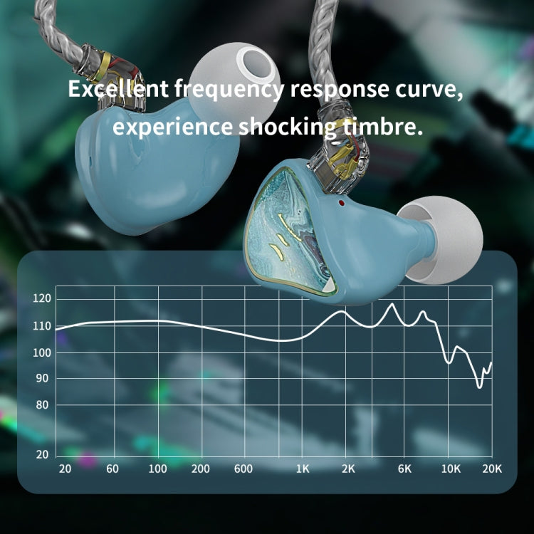 CVJ Hybrid Technology HiFi Music Wired Earphone No Mic(River) - free shipping - PMC Jewellery - Order now!