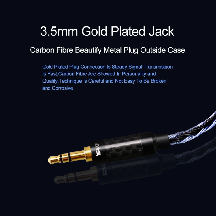 CVJ V3 1.2m 16 Cores Silver-plated 3.5mm Earphone Cable, Style:MMCX(Silver)