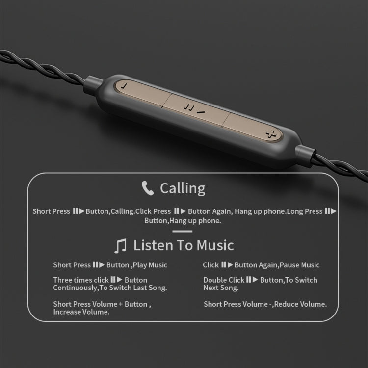 CVJ V6.TC 1.25m Type-C Digital Decoding Oxygen-free Copper Earphone Cable, Style:0.75mm(Black) - free shipping - PMC TechLife - Order now!