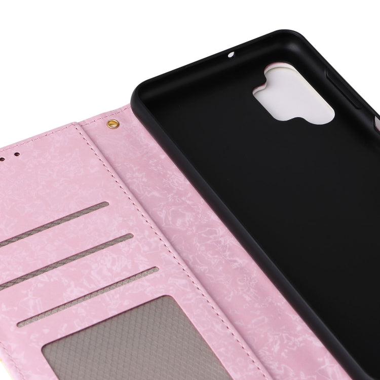For Samsung Galaxy A13 4G / 5G Bronzing Painting RFID Leather Case(Pastoral Rose)