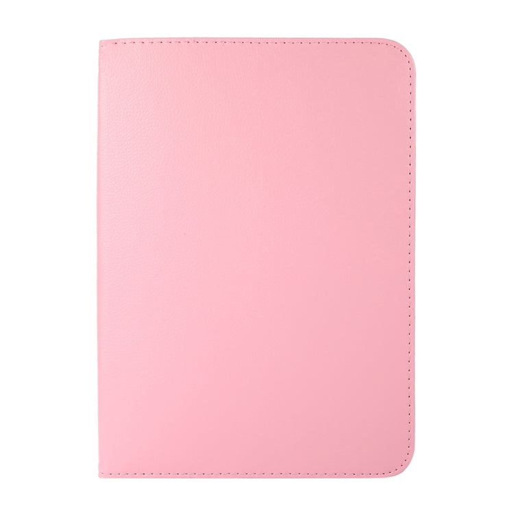 For iPad 2025 / 2022 360 Degree Rotation Litchi Texture Flip Leather Tablet Case with Holder (Pink)