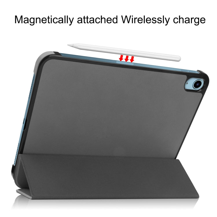 Solid Color Custer Texture Leather Tablet Case For iPad 10th Gen 10.9 2022 / 2025 (Gray) - iPad 2025 / 2022 Cases by PMC TechLife | Online Shopping South Africa | PMC TechLife | Buy Now Pay Later Mobicred