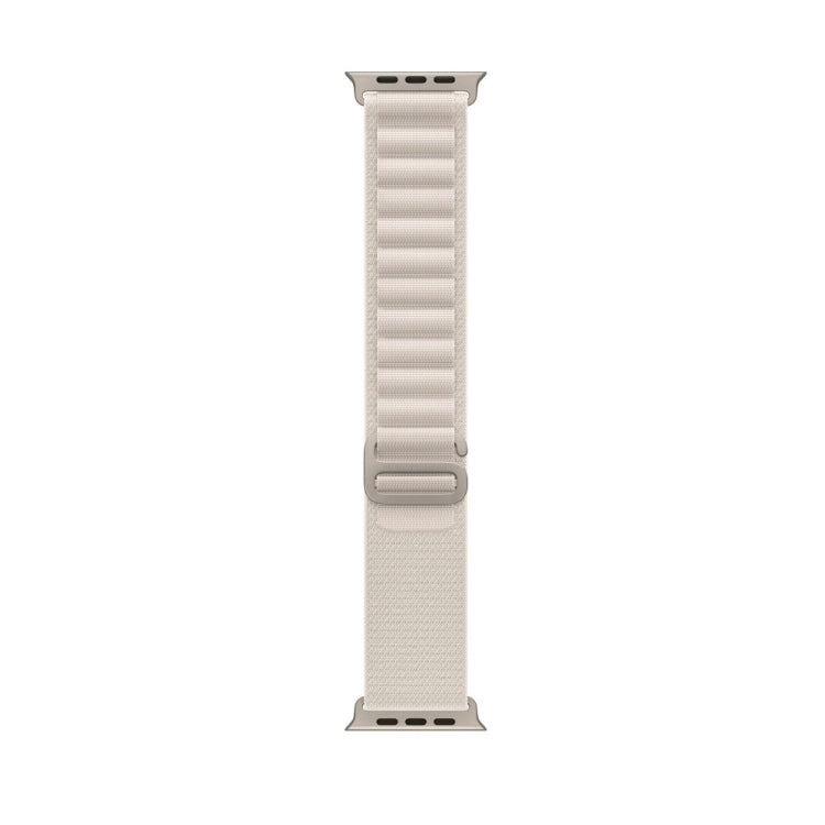 Nylon Loop Watch Band For Apple Watch 46mm / 49mm / 45mm / 44mm(Starlight)