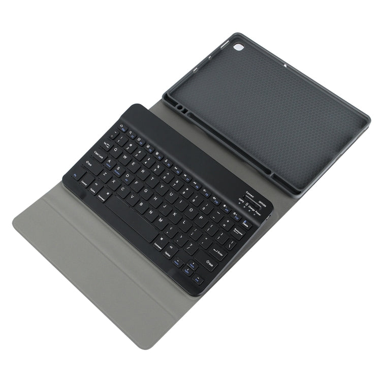 A7 Square Cap Bluetooth Keyboard Leather Case with Pen Slot For Samsung Galaxy Tab A7 10.4 2020(Black)