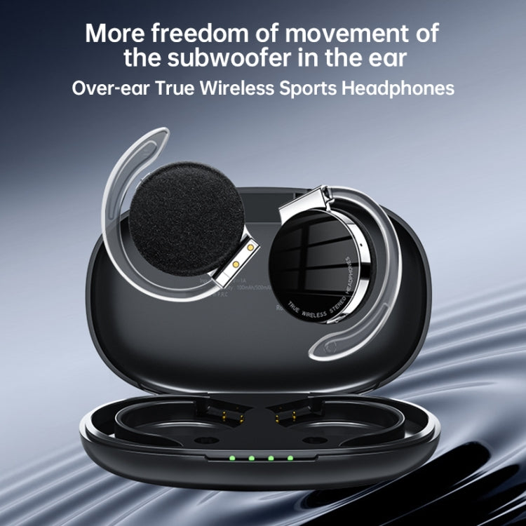 T&G F2 Ear Mount Waterproof Wireless Bluetooth Noise Reduction Earphone, Waterproof Level: IPX5(Black) - Bluetooth Earphone by T&G | Online Shopping South Africa | PMC Jewellery | Buy Now Pay Later Mobicred