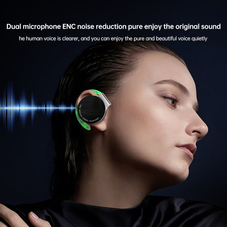 T&G F2 Ear Mount Water-resistant Wireless Bluetooth Noise Reduction Earphone, Water-resistant Level: IPX5(Black)