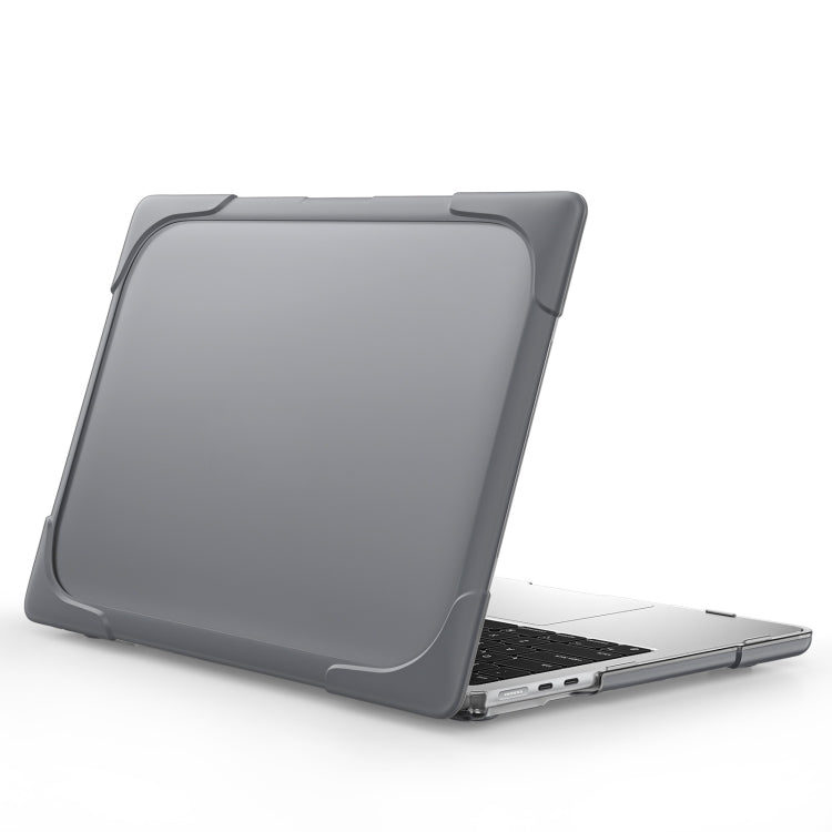 For MacBook Air 13.6 inch A2681 2022 / M3 2024 A3113 / M4 2025 A3240 TPU + PC Two-color Anti-fall Laptop Protective Case(Grey)
