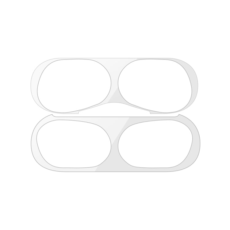 For Apple AirPods Pro 2 Wireless Earphone Protective Case Metal Sticker(Silver)