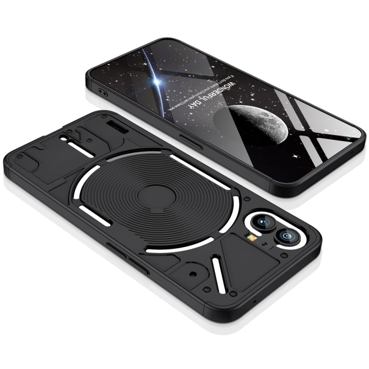 For Nothing Phone 1 GKK Three Stage Splicing Full Coverage PC Phone Case(Black)