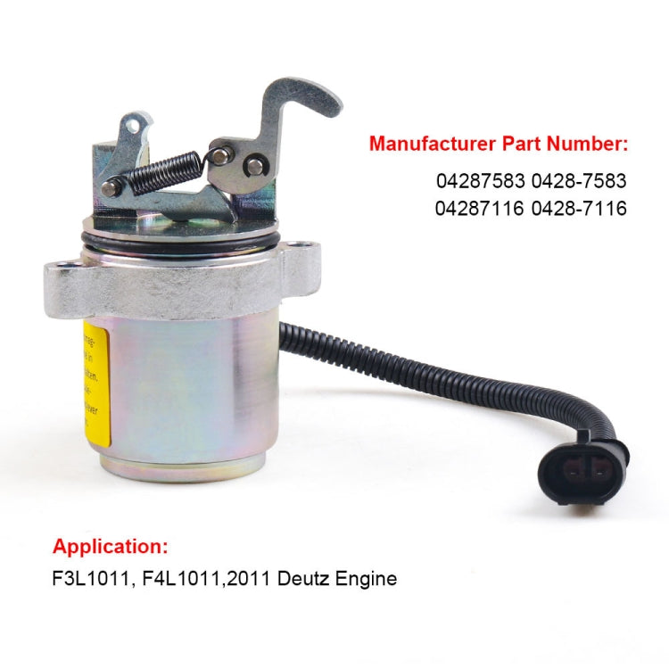 Fuel Shutdown Shut Off Solenoid Valve for Deutz Engine 04287583 04287116 - Engine Fittings by PMC TechLife | Online Shopping South Africa | PMC TechLife