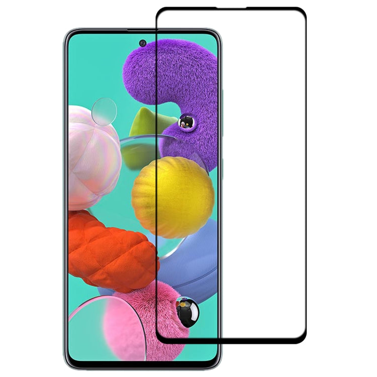 For Galaxy A51 9H Surface Hardness 2.5D Full Glue Full Screen Tempered Glass Film