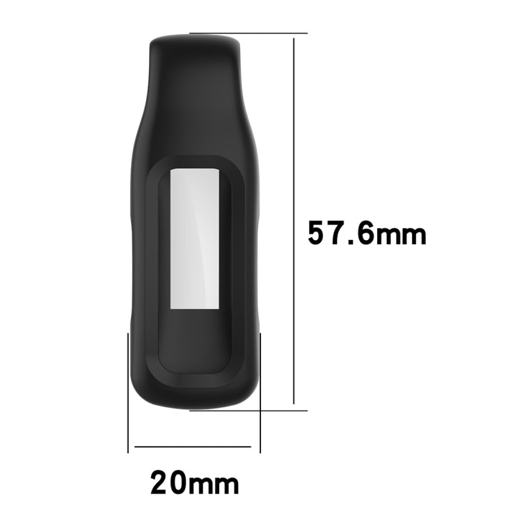 For Fitbit Inspire 3 Steel Sheet Silicone Protective Clip Case Cover(Black) - Watch Cases by PMC Jewellery | Online Shopping South Africa | PMC Jewellery | Buy Now Pay Later Mobicred