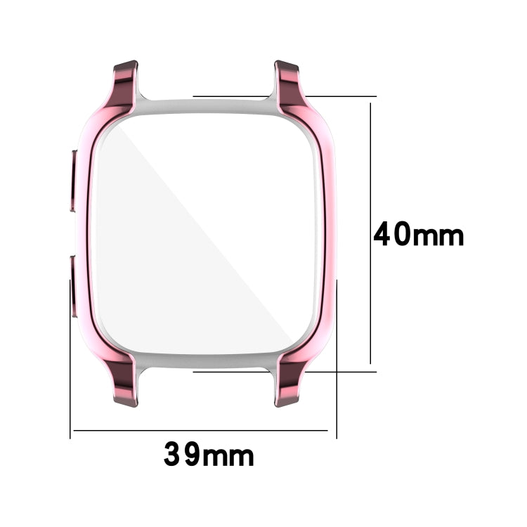 Compatible with Garmin Venu Sq 2 Full Coverage TPU Electroplating Watch Case(Transparent) - Watch Cases by PMC TechLife | Online Shopping South Africa | PMC TechLife | Buy Now Pay Later Mobicred