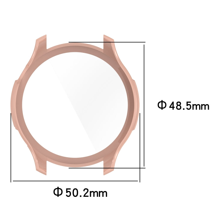 For Amazfit GTR 4 / Amazfit GTR 4 Pro PC + Tempered Glass Integrated Protective Watch Case(Transparent White)