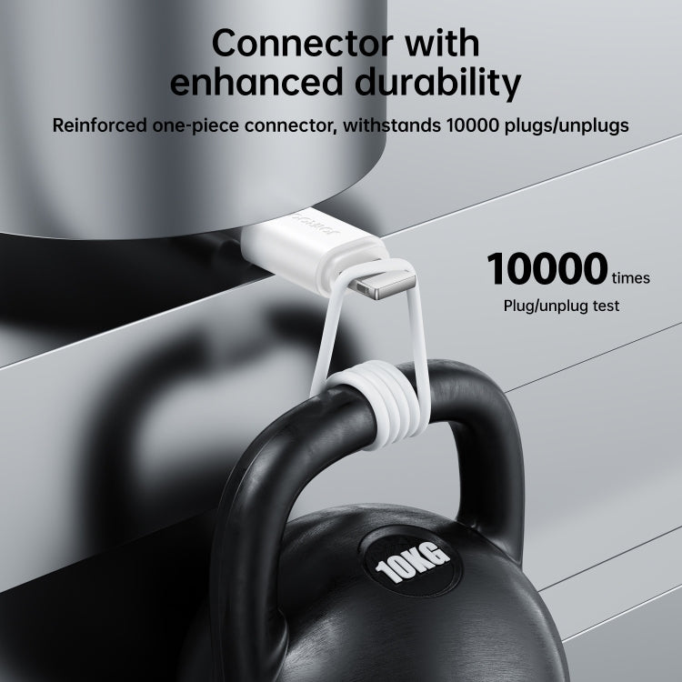 JOYROOM S-UL012A9 2.4A USB to 8 Pin Fast Charging Data Cable, Length:0.25m(Black)