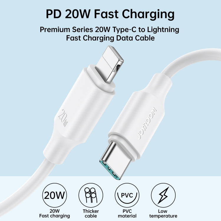JOYROOM S-CL020A9 20W USB-C/Type-C to 8 Pin Fast Charging Data Cable, Length:1m(Black)