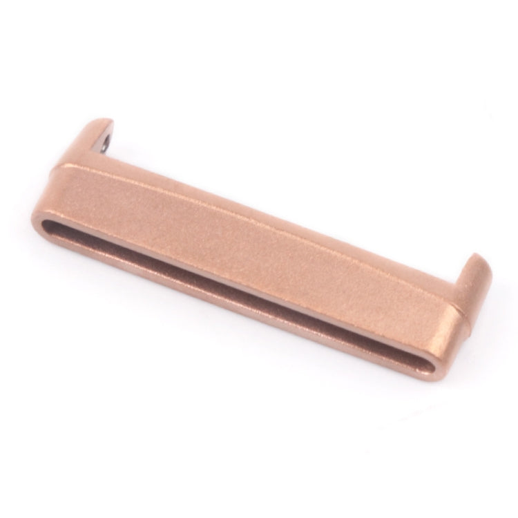 For Fitbit Versa 4 / Sense 2 1 Pair Universal Metal Watch Band Connectors(Rose Gold) - by PMC Jewellery | Online Shopping South Africa | PMC Jewellery