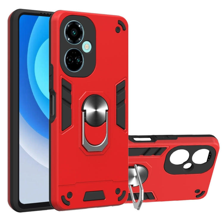 For Tecno Camon 19/Camon 19 Pro 5G 2 in 1 Armour Series PC + TPU Protective Phone Case(Red)
