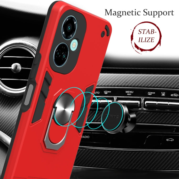 For Tecno Camon 19/Camon 19 Pro 5G 2 in 1 Armour Series PC + TPU Protective Phone Case(Red)