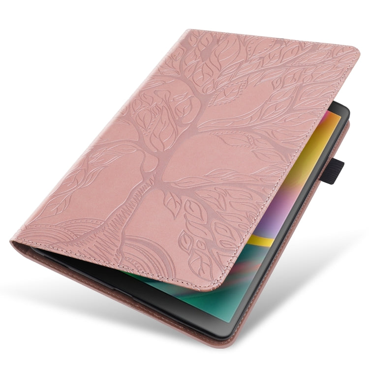 For Xiaomi Redmi Pad 10.61 Life Tree Series Horizontal Flip Leather Case with Holder(Rose Gold)