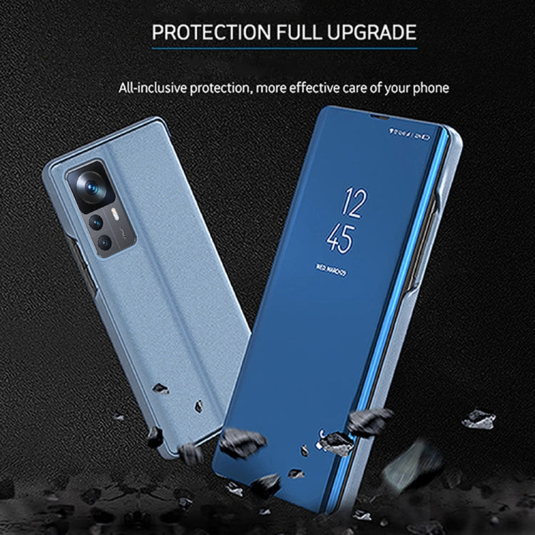For Xiaomi 12T / 12T Pro / Redmi K50 Ultra Plated Mirror Horizontal Flip Leather Phone Case with Holder(Rose Gold) - free shipping - PMC TechLife - Order now!