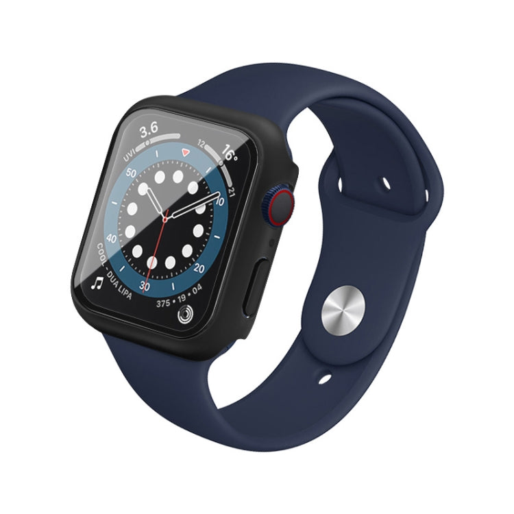 For Apple Watch SE 2023 40 mm / SE 2022 40mm imak PC Frame Case with Tempered Glass Film(Black) - Watch Cases by imak