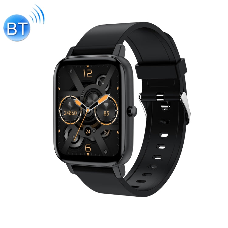 Ochstin 5H80 1.69 inch Square Screen Silicone Strap Heart Rate Blood Oxygen Monitoring Bluetooth Smart Watch(Black) - free shipping - PMC Jewellery - Order now!