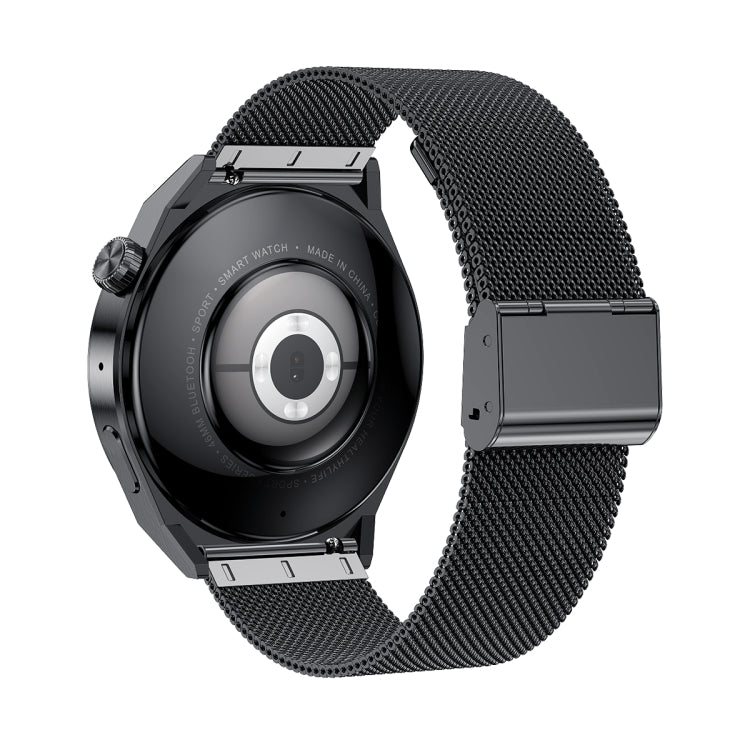 Ochstin 5HK46P 1.36 inch Round Screen Steel Strap Smart Watch with Bluetooth Call Function(Black) - free shipping - PMC Jewellery - Order now!