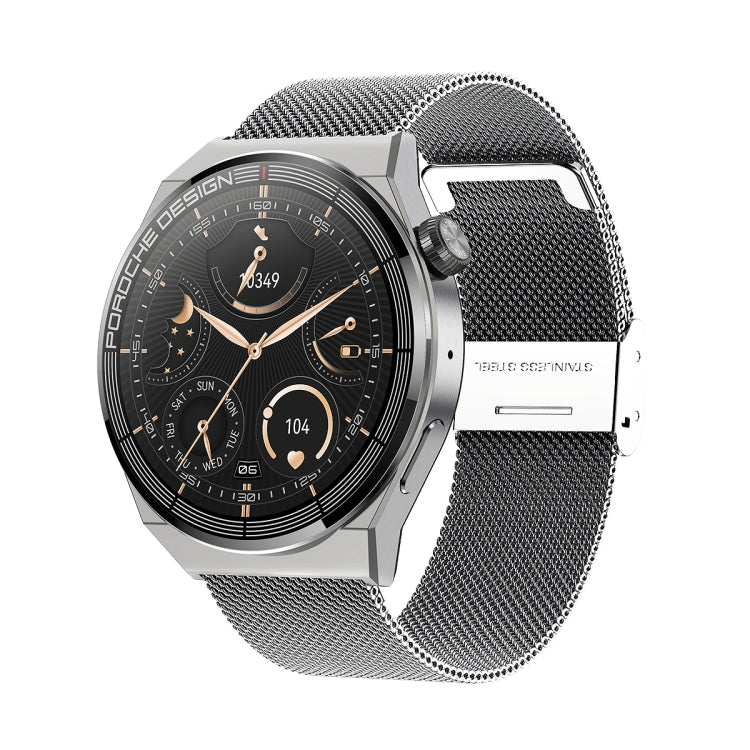 Ochstin 5HK46P 1.36 inch Round Screen Steel Strap Smart Watch with Bluetooth Call Function(Silver) - free shipping - PMC Jewellery - Order now!