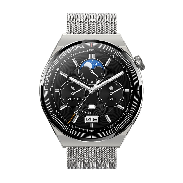 Ochstin 5HK46P 1.36 inch Round Screen Steel Strap Smart Watch with Bluetooth Call Function(Silver) - free shipping - PMC Jewellery - Order now!