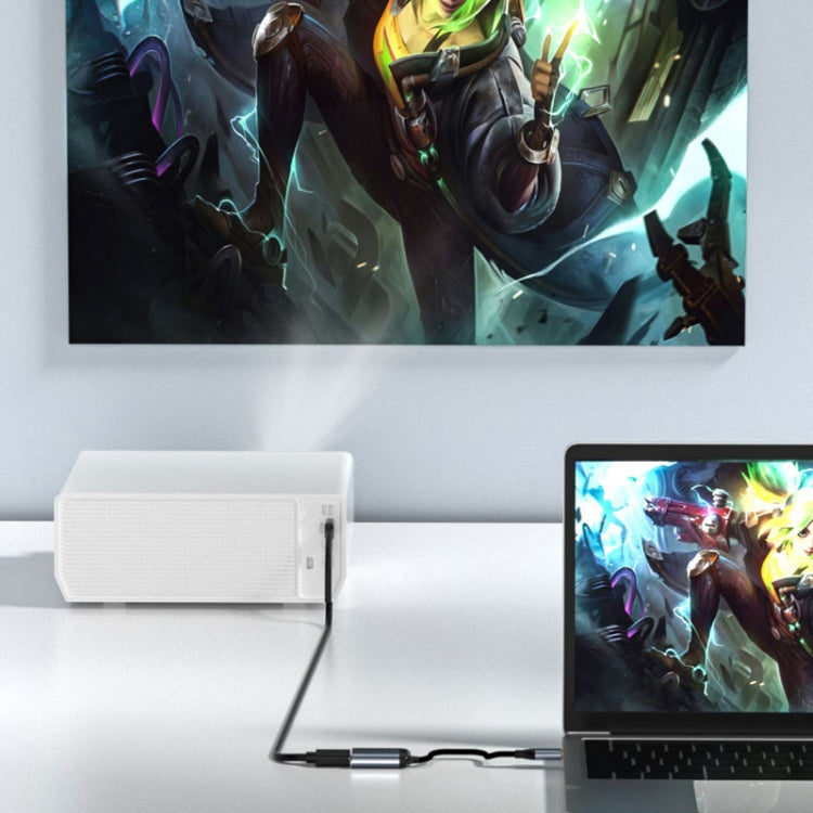 Y002 6 in 1 Type-C to VGA+HDMI+Dual USB+Dual USB-C/Type-C Interface Multifunctional Adapter - USB HUB by PMC TechLife | Online Shopping South Africa | PMC TechLife | Buy Now Pay Later Mobicred