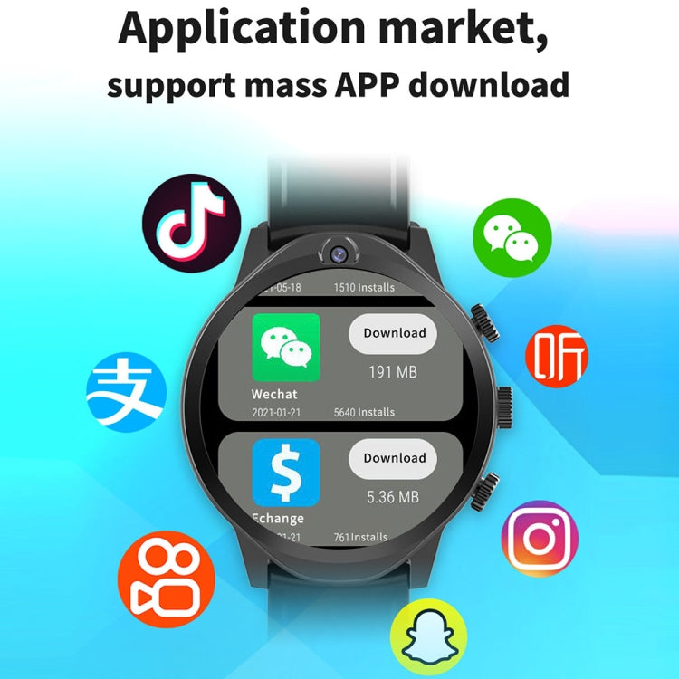 Rogbid Brave 2 1.45 inch TFT Screen Android 9.0 LTE 4G Smart Watch, Support Face Recognition(Grey) - free shipping - PMC Jewellery - Order now!