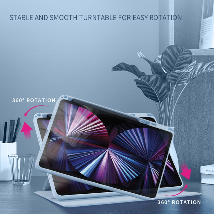 For Honor Pad 8 12 inch 2022 Acrylic 360 Degree Rotation Holder Tablet Leather Case(White Ice)