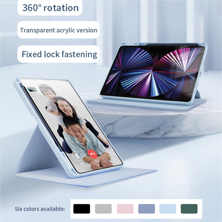 For Honor Pad 8 12 inch 2022 Acrylic 360 Degree Rotation Holder Tablet Leather Case(White Ice)