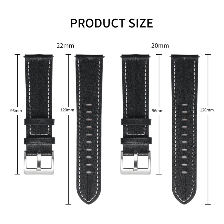 20mm Unusual Fluted Leather Watch Band(Light Pink) - 20mm Bands by PMC TechLife | Online Shopping South Africa | PMC TechLife | Buy Now Pay Later Mobicred