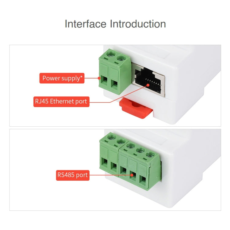 Waveshare Din Rail RS485 to RJ45 Serial Server with POE Function - free shipping - PMC Jewellery - Order now!