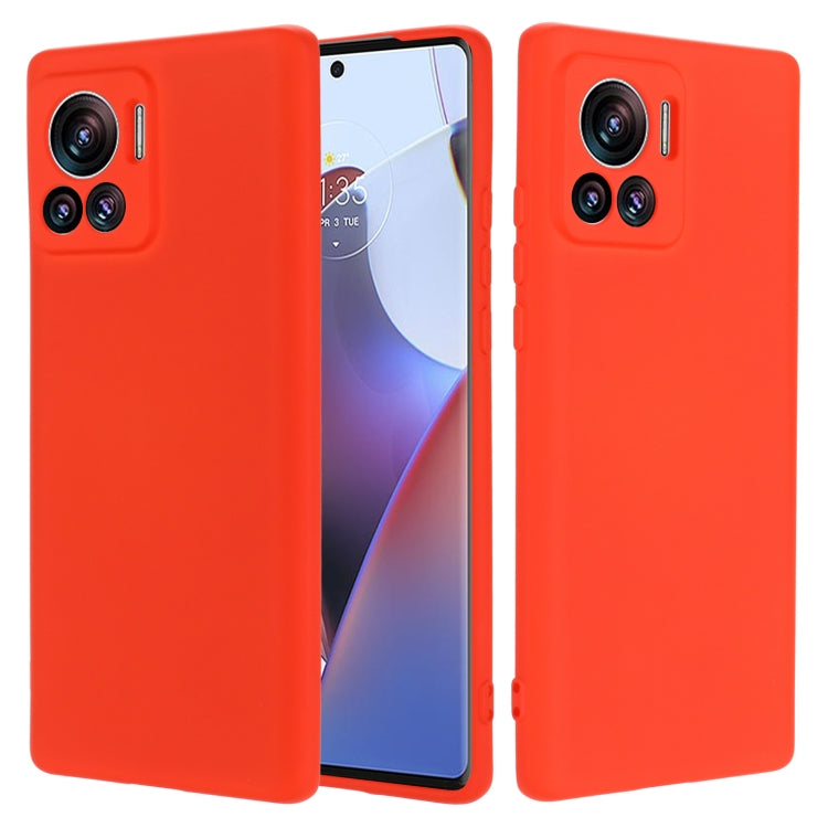 For Motorola Edge 30 Ultra / Moto X30 Pro Pure Color Liquid Silicone Shockproof Phone Case(Red)